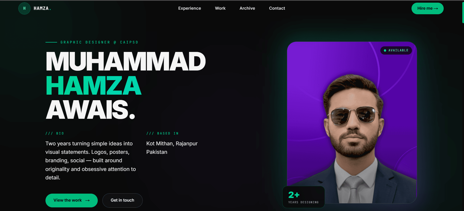 Hamza Awais — Designer Portfolio