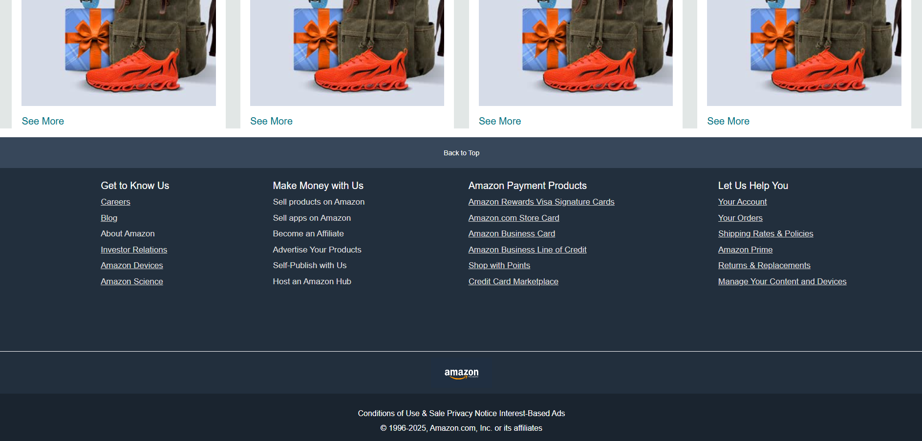 Amazon — Homepage Clone — screenshot 2