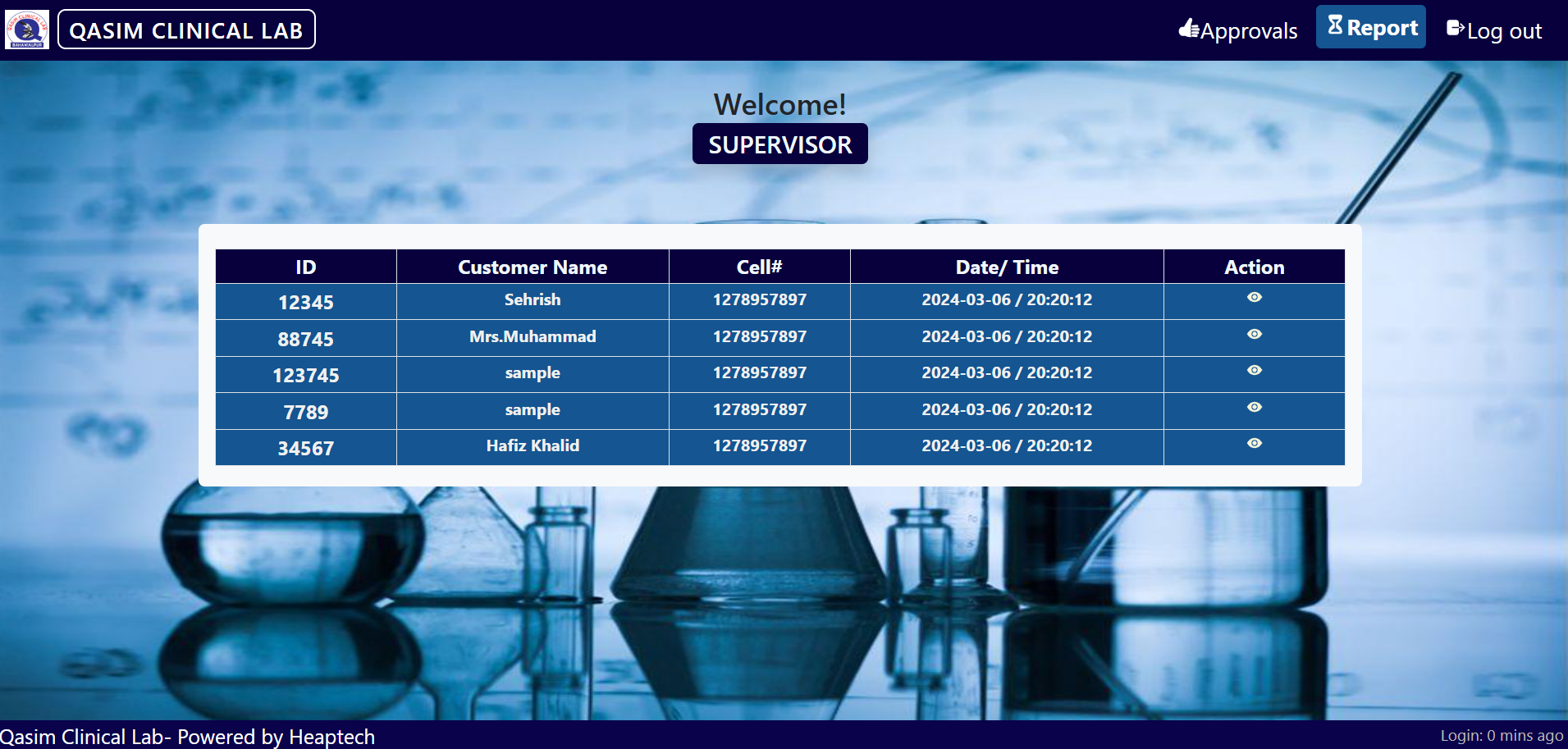 Qasim Clinical Lab — Management System — screenshot 5